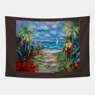 Path to the Beach 1 Tapestry