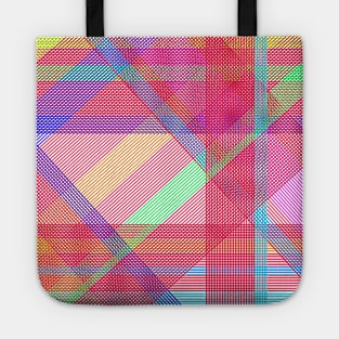 Abstract Lines - Rainbow Colors Tote