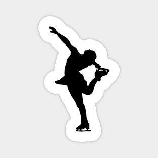 Figure Skating Hair Cutter Spin Outline Magnet