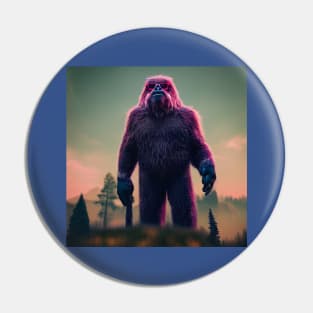 Dope Sasquatch in Nature Pin