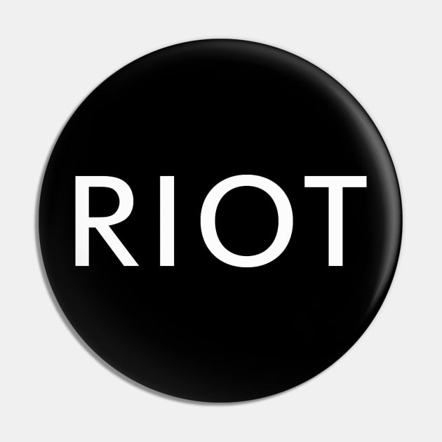 Riot! Mac Always Sunny (white variant) Pin by NightMan Designs