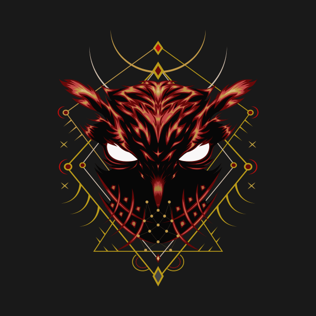 Vector fire owl by AGORA studio