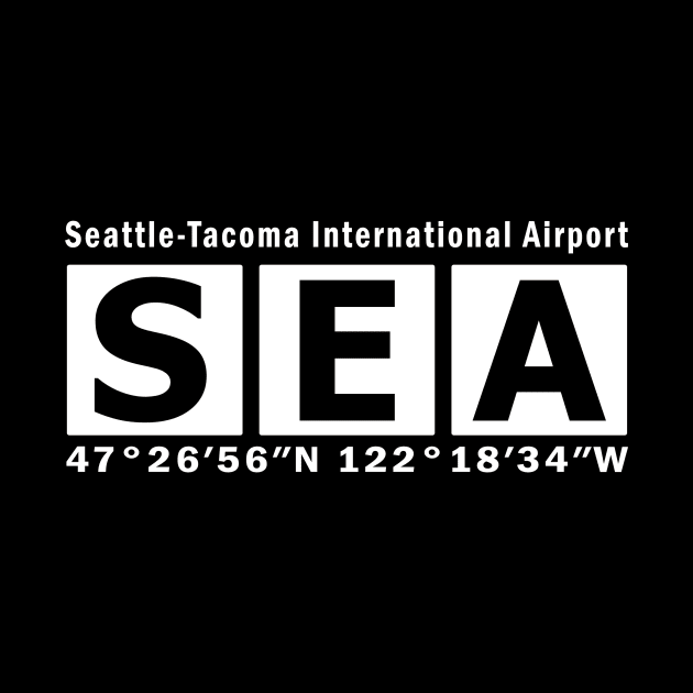 SEA Airport, Seattle-Tacoma International Airport by Fly Buy Wear