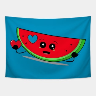 I will give you my heart watermelon Tapestry