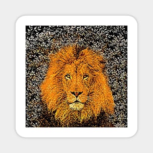 African Lion Magnet