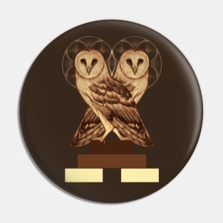 Sacred Owls Pin