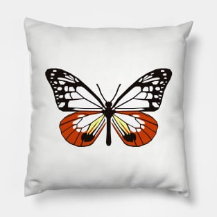 Chestnut Tiger Butterfly Pillow