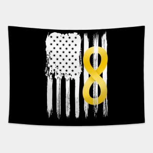 Autism Acceptance American Flag Tapestry