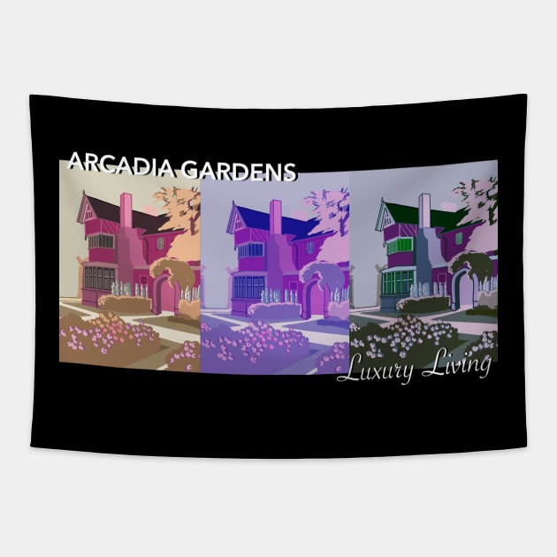 Arcadia Gardens Luxury Living Tapestry by CatherynneMValente