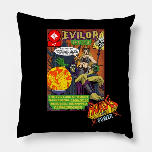 Evilor the Evil Pillow by Art of Lee Bokma