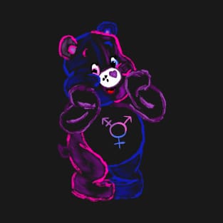 TransBear Stare! - Neon T-Shirt