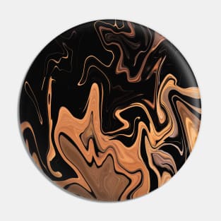 Milk Tea - Digital Liquid Paint Swirls Pin