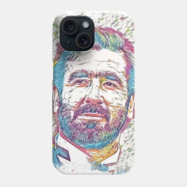 Eric Cantona  / The living legend - Abstract Portrait Phone Case by Naumovski