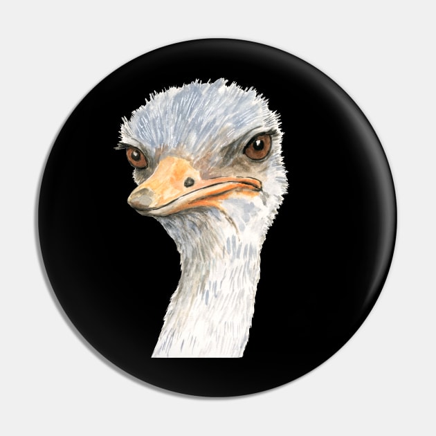 Disapproving Ostrich Pin by AlisonKolesar