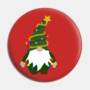 Christmas Tree Gnome Pin