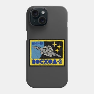 Retro Cosmonaut Mission Badge Phone Case