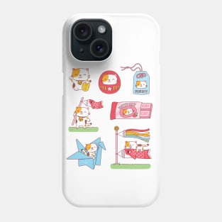 Cute Japanese Good Luck Charms Neko Cat Phone Case