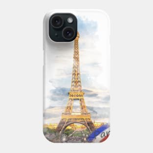 Eiffel tower Phone Case