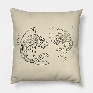 Little fish family reunion Pillow