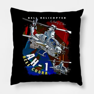 Bell Cobra AH1 USAF Attack Helicopter Pillow