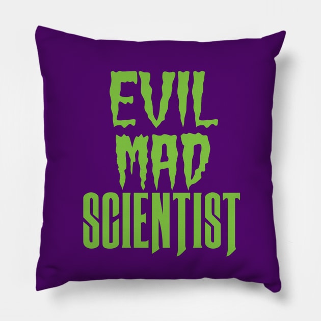 Evil Mad Scientist Pillow by ckrickett