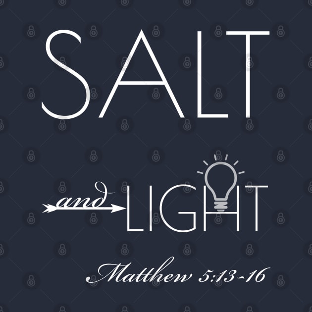 Salt And Light T-Shirt Christian Shirt by Happy - Design