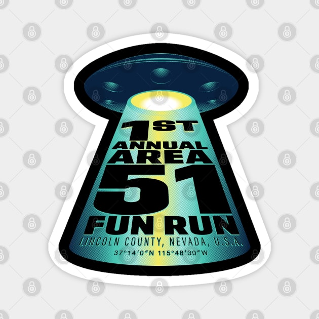 Area 51 Fun Run Magnet by mannypdesign