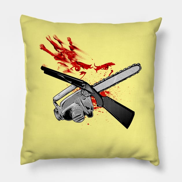 boom stick ii Pillow by Mr Eggs Favorites