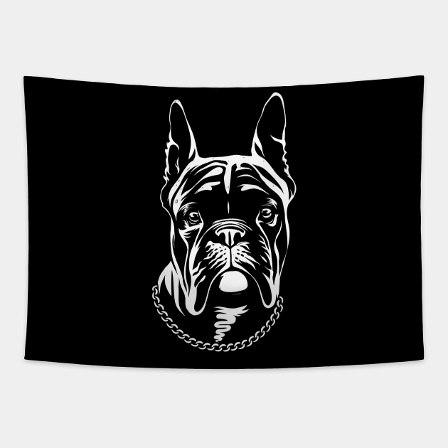 Bull Dog Tapestry by letnothingstopyou