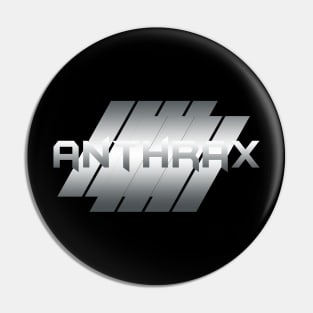 Metallic Illustration anthrax Pin