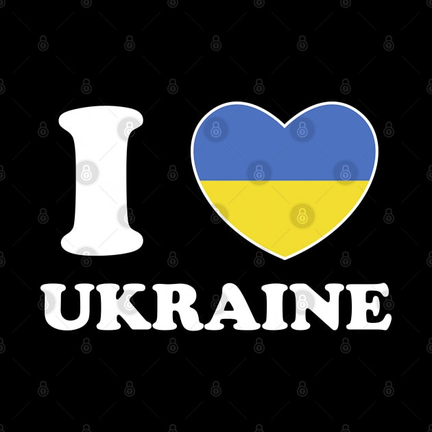 I Love Ukraine Heart Flag Women Men Kids Souvenir by BramCrye