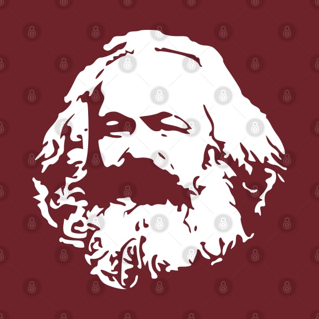 Karl Marx stencil by bumblethebee