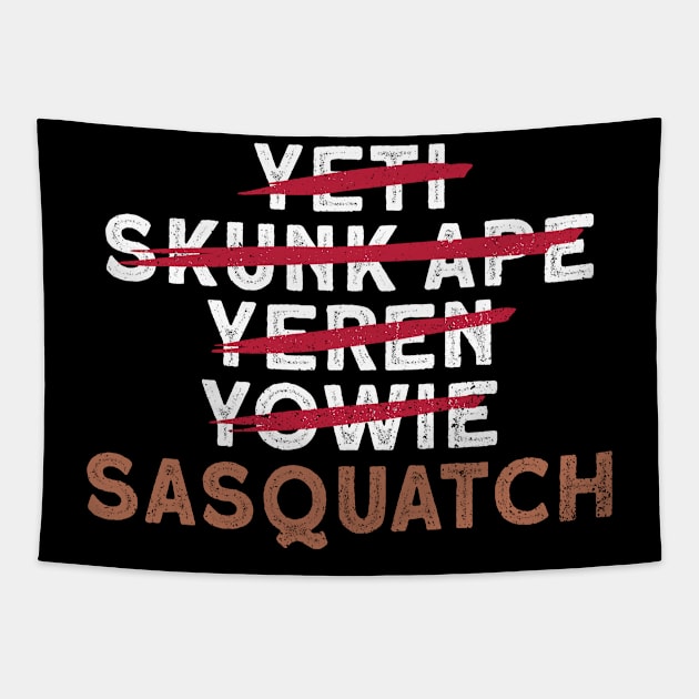 Yeti - Skunk Ape - Yeren -  Yowie - Sasquatch - Bigfoot Tapestry by Anassein.os