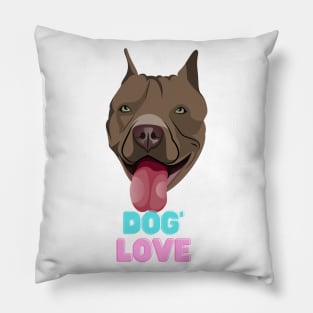 Love dogs my family Pillow