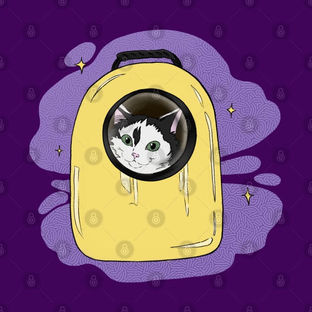 waffle the cat astronaut cosmoc exploader by Vikki.Look