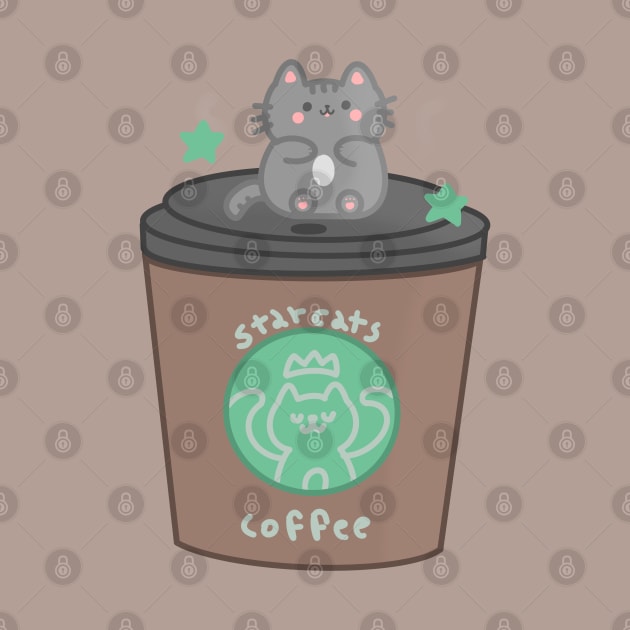 Star cats coffee by Cloudy Cloud Bunny