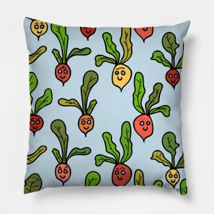 Cute and Colorful Radishes Pillow