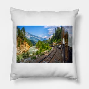All Aboard the Rocky Mountaineer Pillow