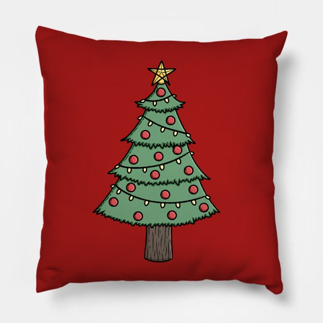 Christmas Tree Pillow by KammyBale