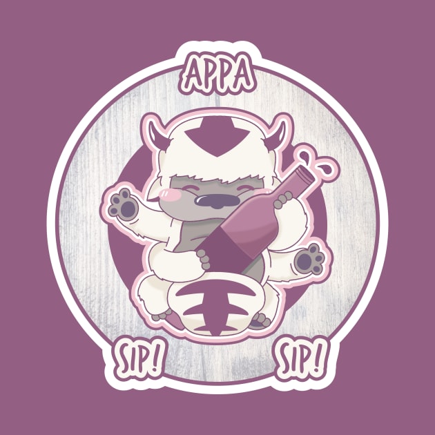 Appa, Sip! Sip! by Sam Potter Design