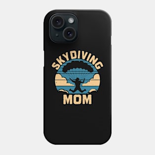 Skydiving Mom, Funny Mother Gift Phone Case