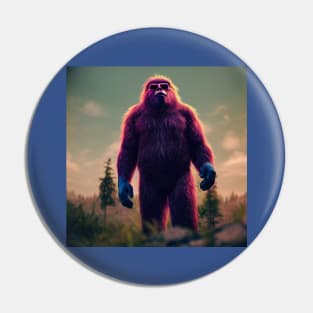 Dope Sasquatch in Nature Pin