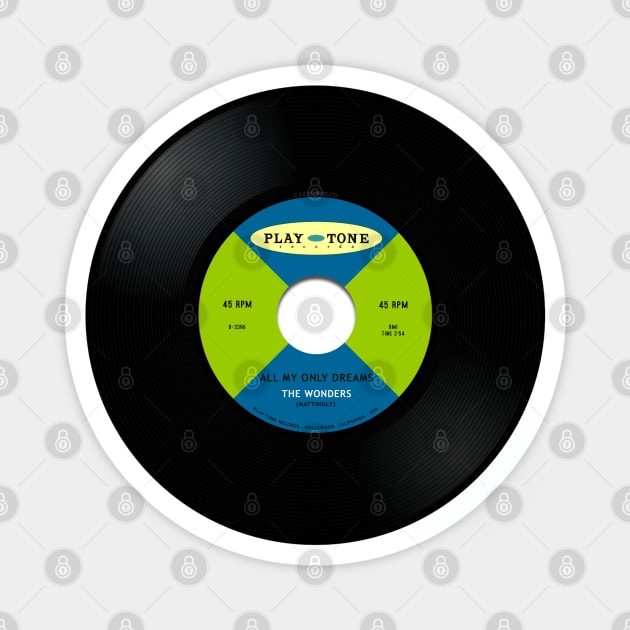 All My Only Dreams 45 Magnet by Vandalay Industries