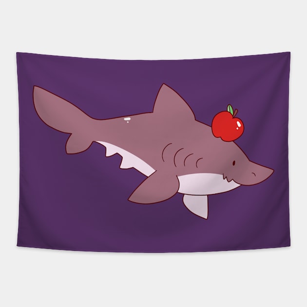 Apple Shark Tapestry by saradaboru