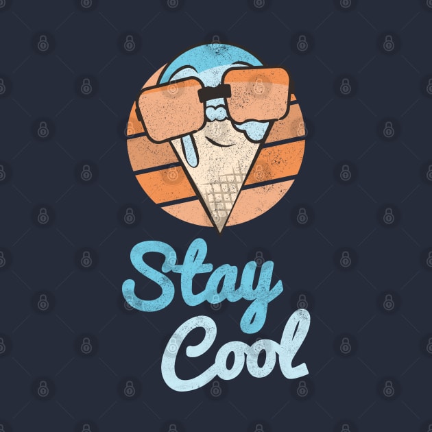 Stay Cool Ice Cream Summer Quote by Commykaze