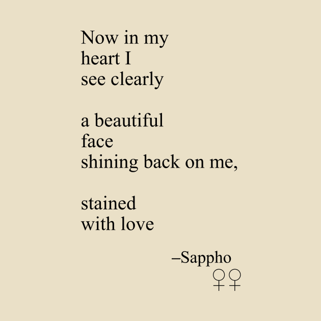 Sappho Poem (Stained with love) by SapphoStore