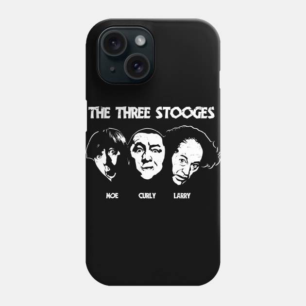 They are the amazing Three Stooges. Moe, Curly and Larry. Phone Case by DaveLeonardo