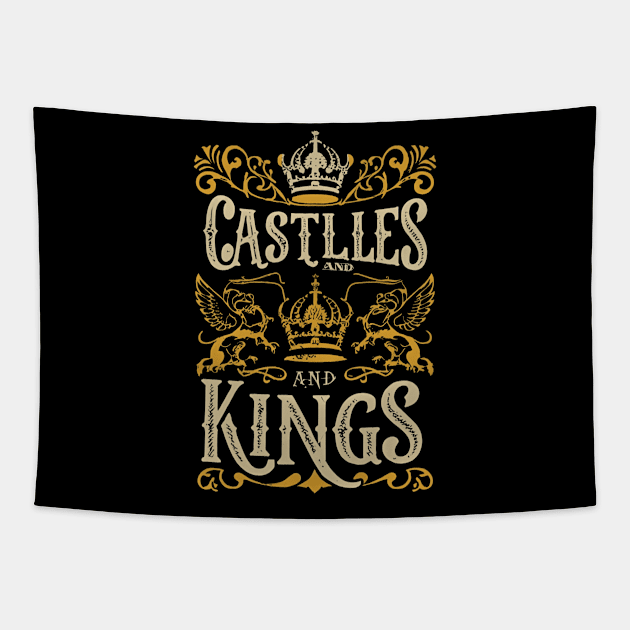 Castles and the King Tapestry by designfurry 