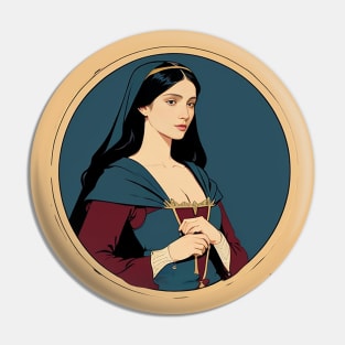 Noble Woman From The Renaissance Era Pin