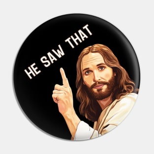 Funny Quote Saw That Jesus Pin